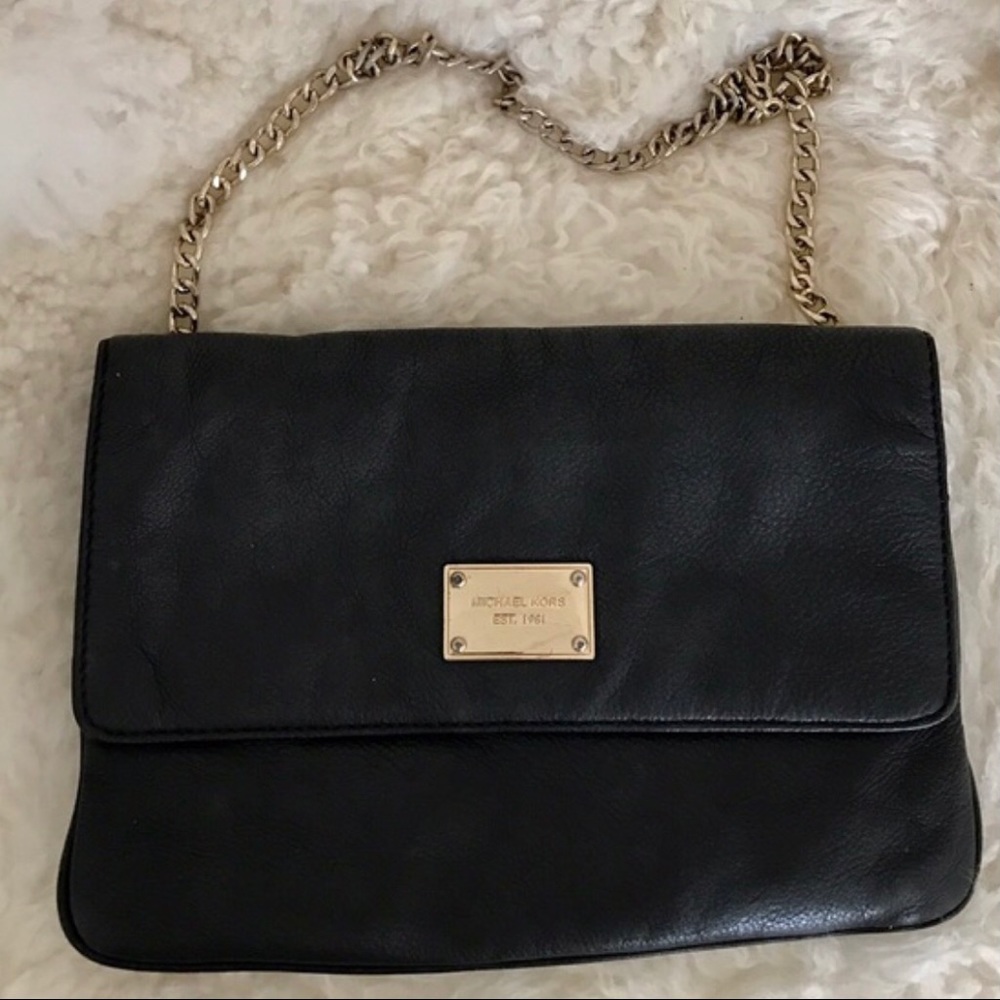 Michael Kors Black Leather Purse